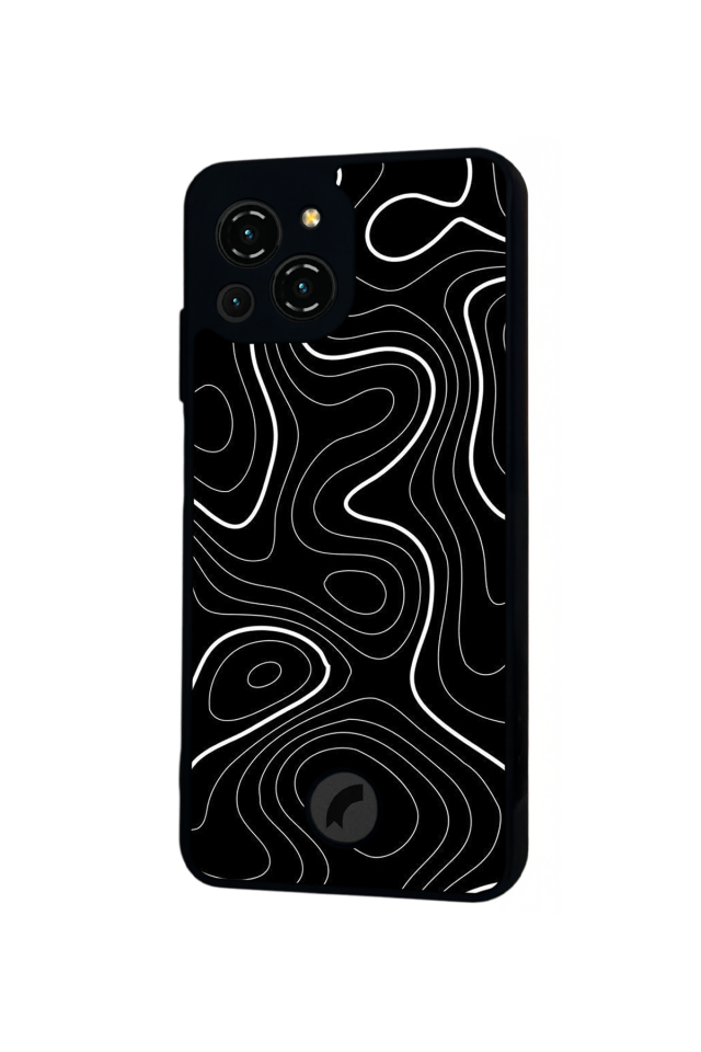 Reeder S23 Pro Max Uyumlu Çizgi Sanatı Tasarımlı Glossy Premium Kılıf