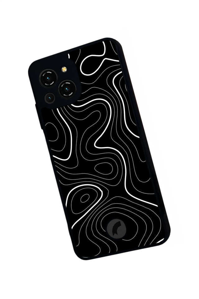 Reeder S23 Pro Max Uyumlu Çizgi Sanatı Tasarımlı Glossy Premium Kılıf