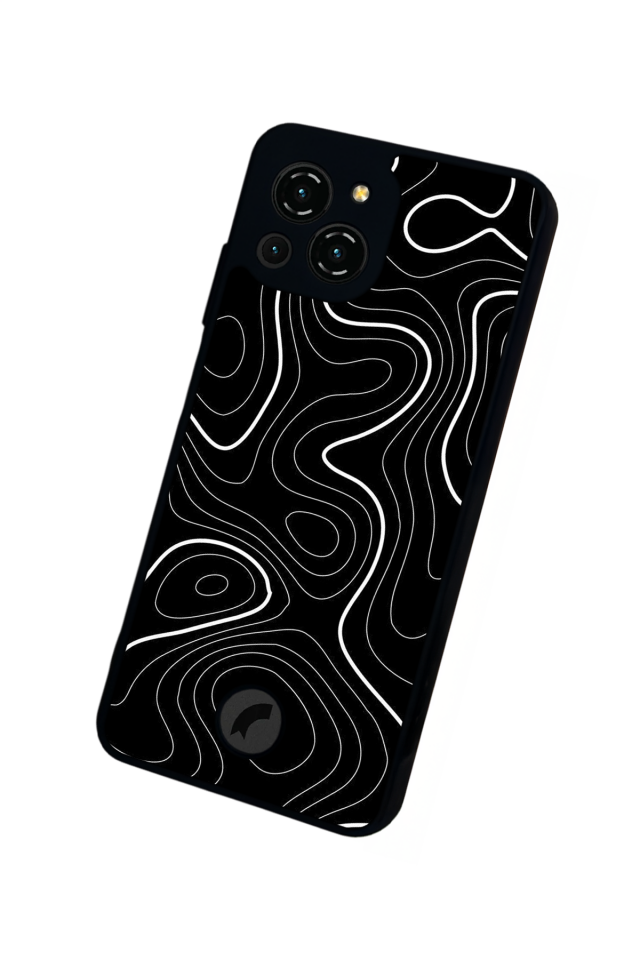 Reeder S23 Pro Max Uyumlu Çizgi Sanatı Tasarımlı Glossy Premium Kılıf