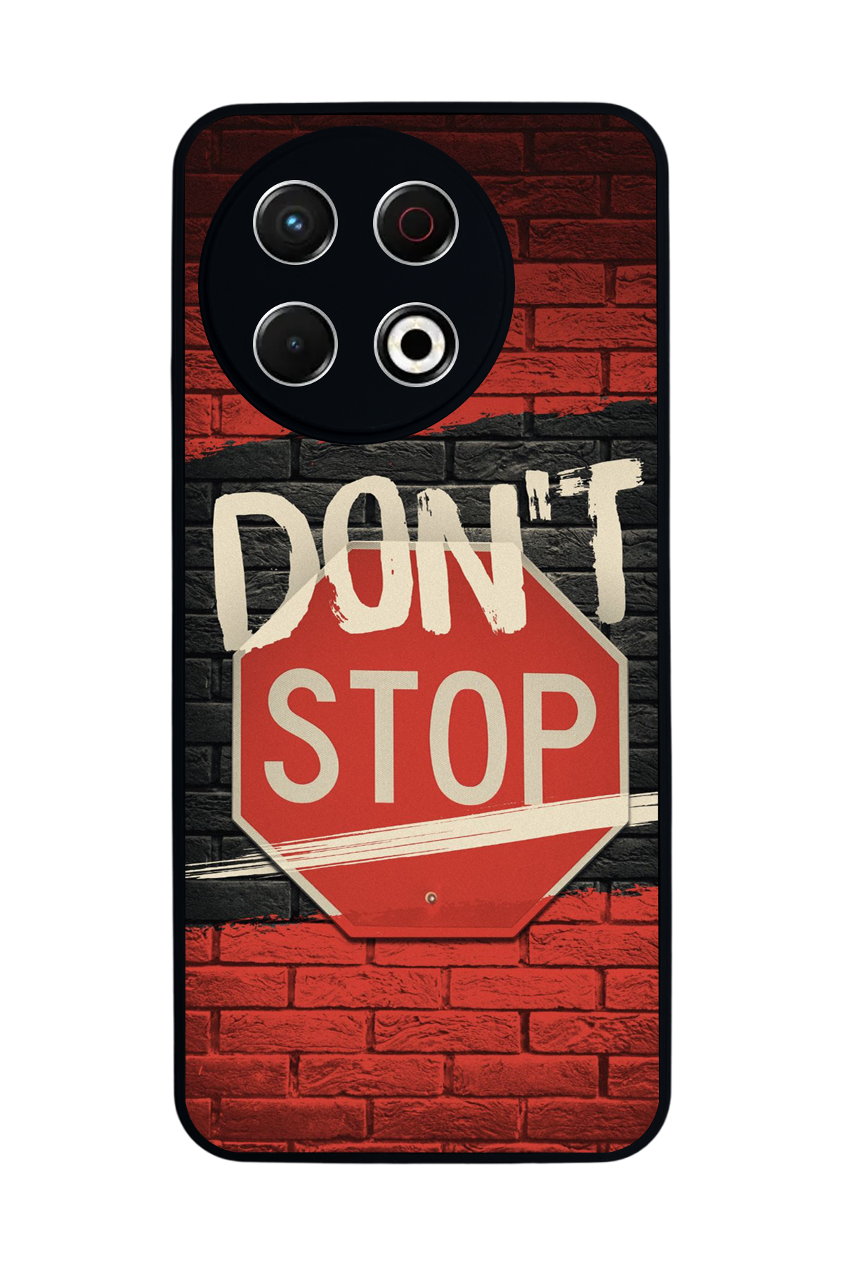 Tecno Spark 30 Pro Uyumlu Dont Stop Tasarımlı Glossy Premium Kılıf