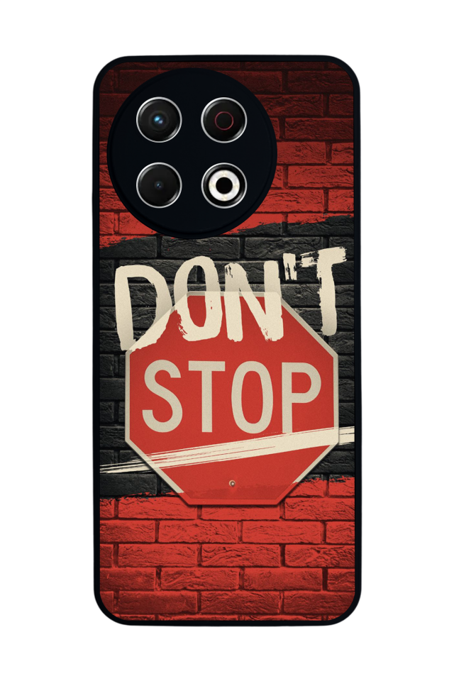 Tecno Spark 30 Pro Uyumlu Dont Stop Tasarımlı Glossy Premium Kılıf