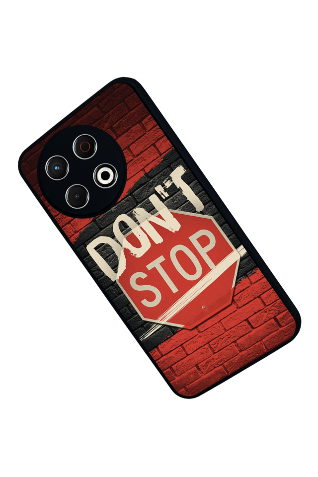 Tecno Spark 30 Pro Uyumlu Dont Stop Tasarımlı Glossy Premium Kılıf