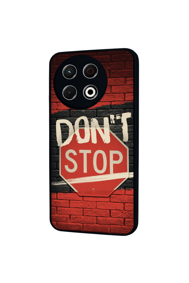 Tecno Spark 30 Pro Uyumlu Dont Stop Tasarımlı Glossy Premium Kılıf
