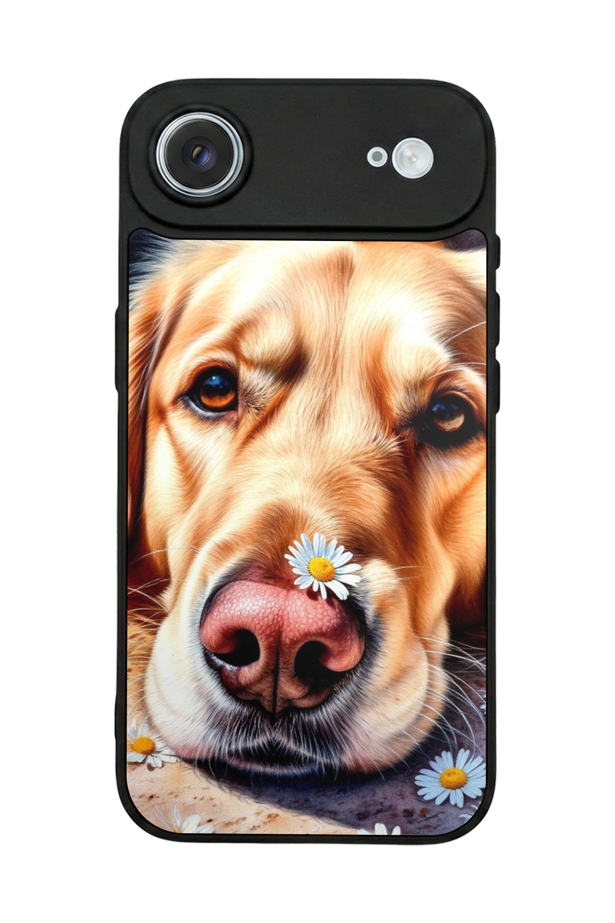 iPhone 17 Air Uyumlu Golden Kopek Tasarımlı Glossy Premium Kılıf