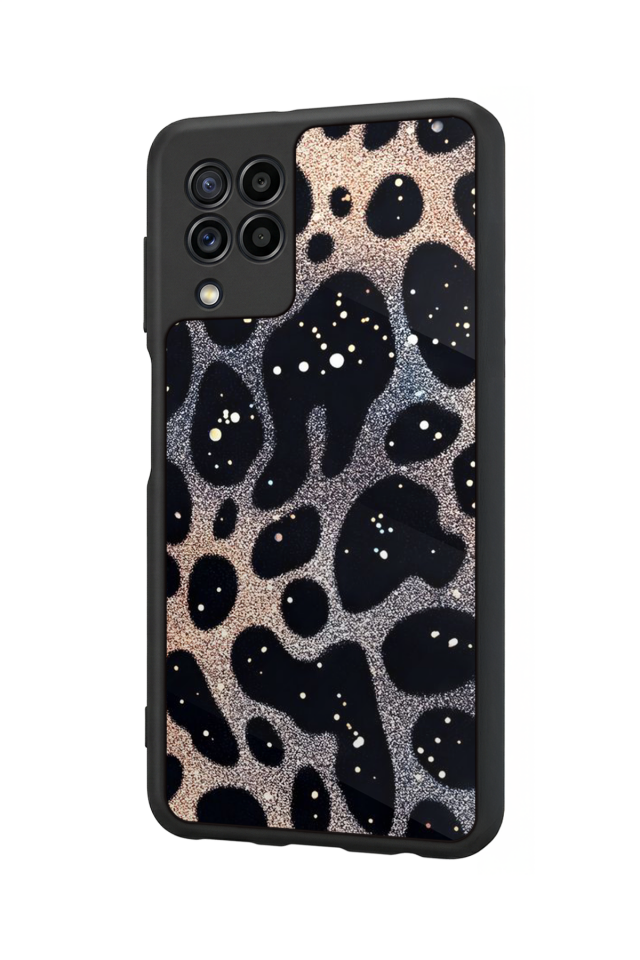 Samsung Galaxy M32 Uyumlu Hologram Leopar Tasarımlı Glossy Premium Kılıf