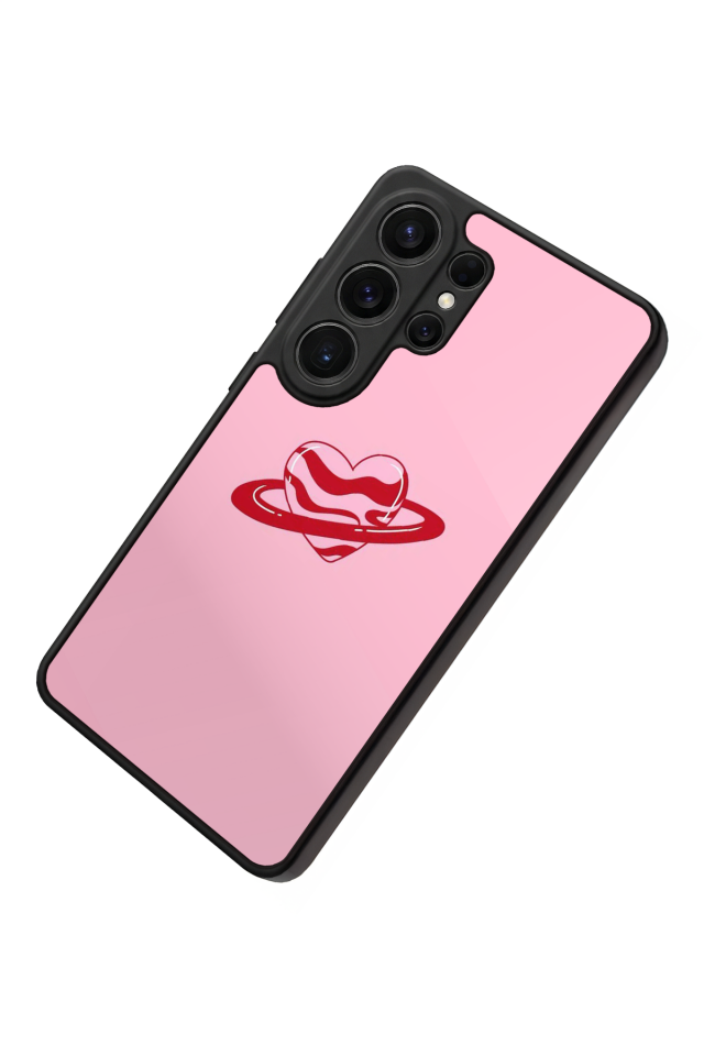 Samsung Galaxy S26 Ultra Uyumlu Kalp Love Tasarımlı Glossy Premium Kılıf