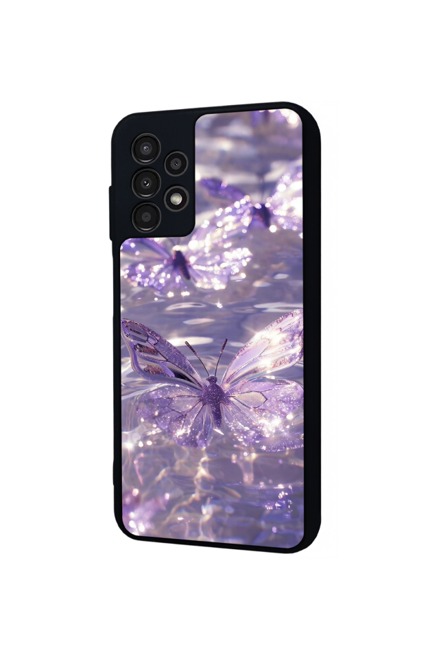 Samsung Galaxy A23 Uyumlu Kelebek Tasarımlı Glossy Premium Kılıf