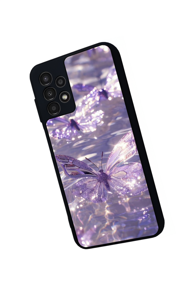Samsung Galaxy A23 Uyumlu Kelebek Tasarımlı Glossy Premium Kılıf