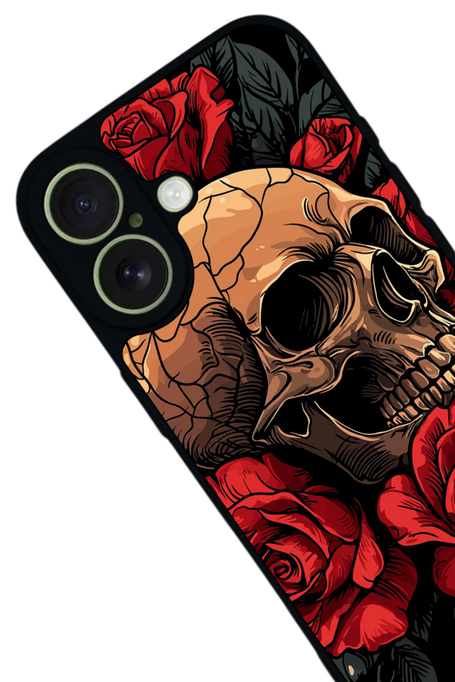 iPhone 17 Uyumlu KuruKafa Tasarımlı Glossy Premium Kılıf