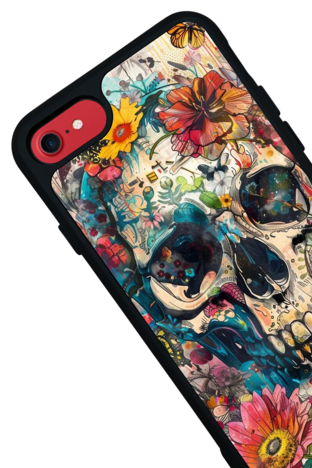 iPhone 7 Uyumlu KuruKafa Tasarımlı Glossy Premium Kılıf