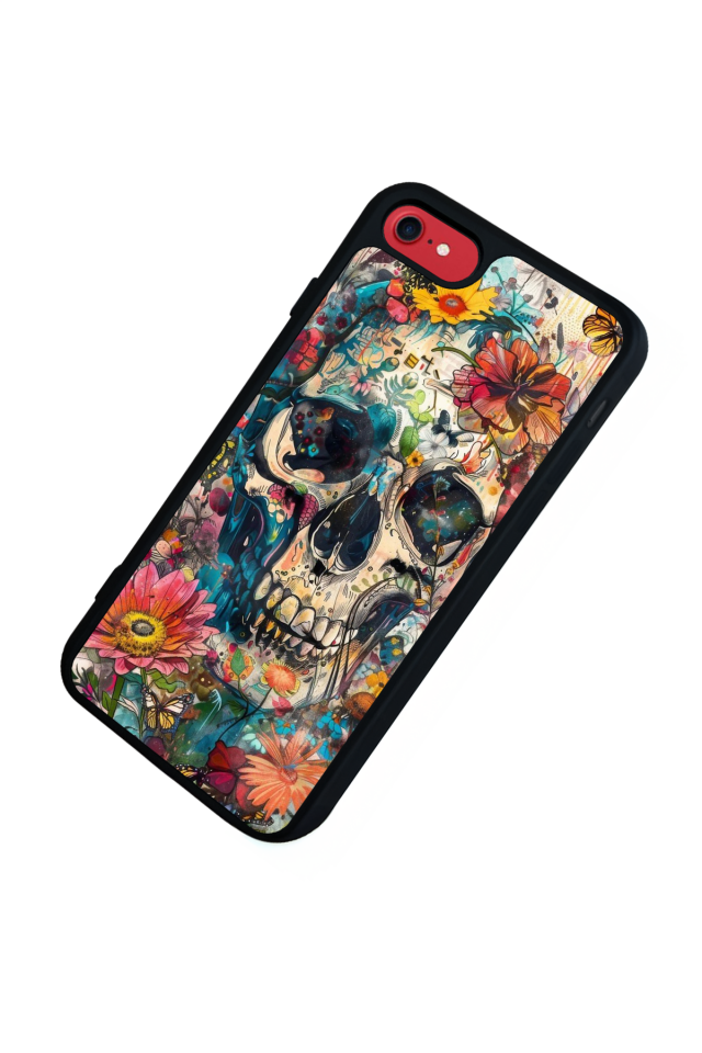 iPhone 7 Uyumlu KuruKafa Tasarımlı Glossy Premium Kılıf