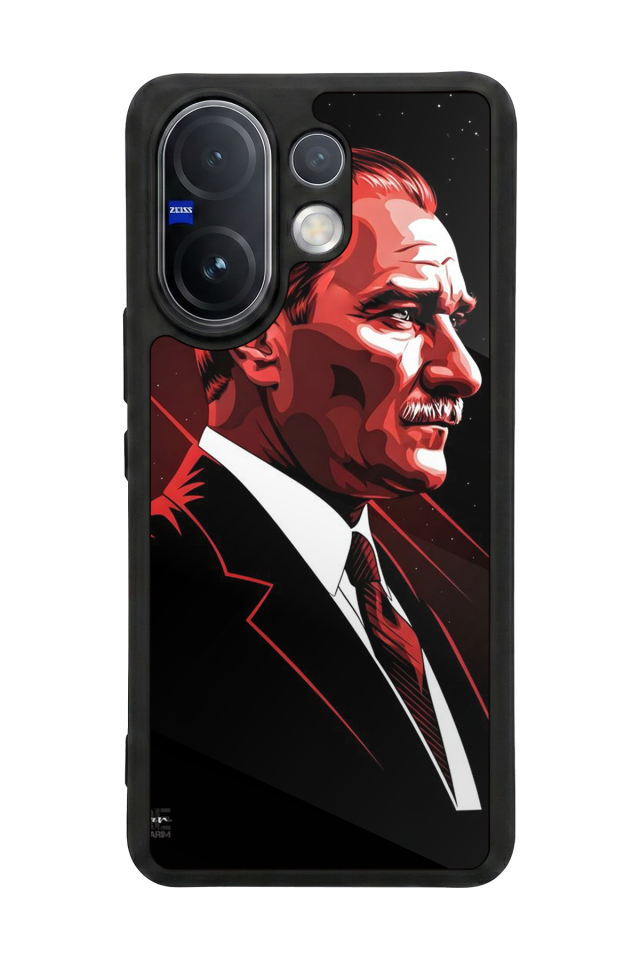 Vivo V60 Uyumlu Mustafa Kemal Ataturk Tasarımlı Glossy Premium Kılıf