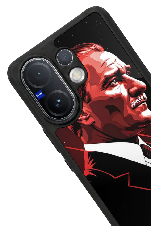 Vivo V60 Uyumlu Mustafa Kemal Ataturk Tasarımlı Glossy Premium Kılıf
