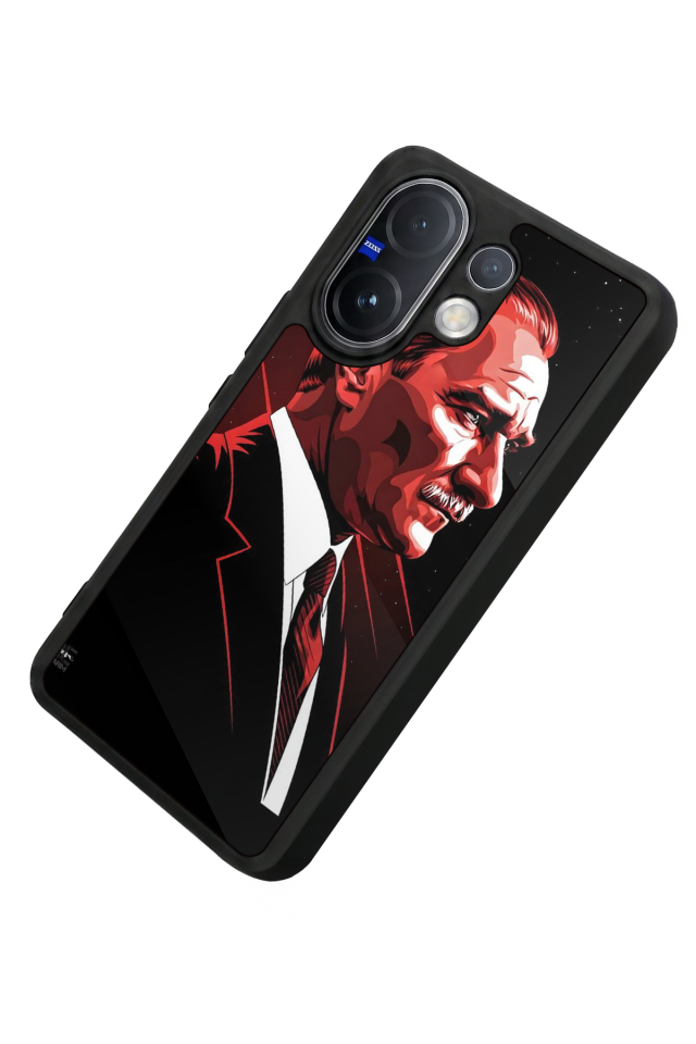 Vivo V60 Uyumlu Mustafa Kemal Ataturk Tasarımlı Glossy Premium Kılıf