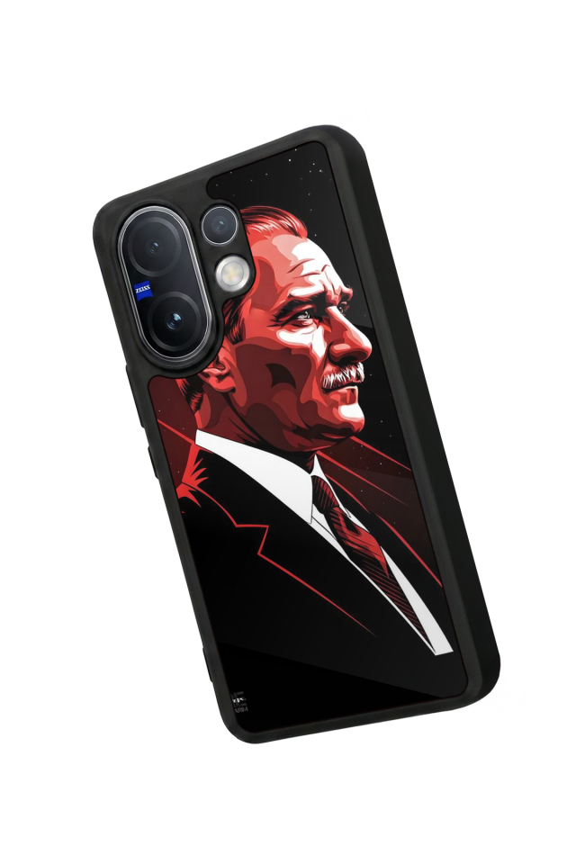 Vivo V60 Uyumlu Mustafa Kemal Ataturk Tasarımlı Glossy Premium Kılıf