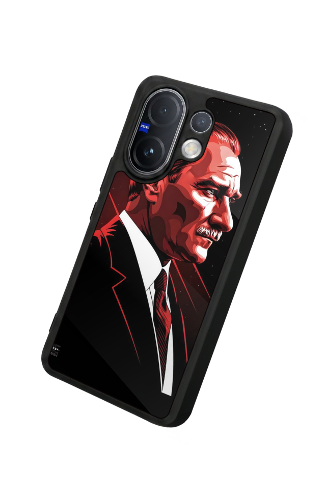 Vivo V60 Uyumlu Mustafa Kemal Ataturk Tasarımlı Glossy Premium Kılıf