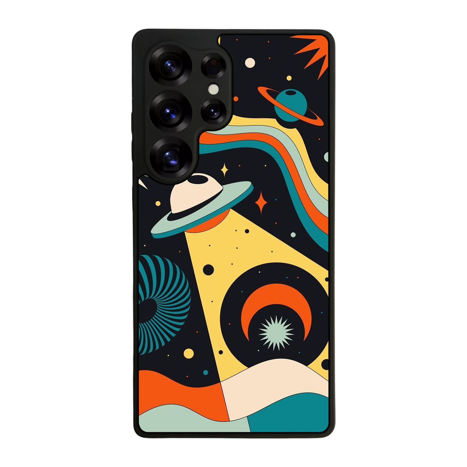 Samsung Galaxy S25 Ultra Uyumlu Uzay Tasarımlı Glossy Premium Kılıf