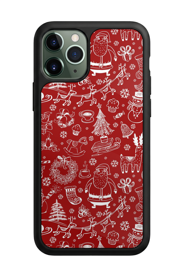 iPhone 11 Pro Max Uyumlu Yilbasi Christmas Tasarımlı Glossy Premium Kılıf