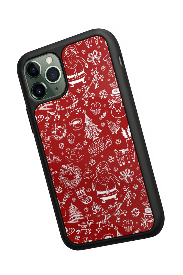 iPhone 11 Pro Max Uyumlu Yilbasi Christmas Tasarımlı Glossy Premium Kılıf