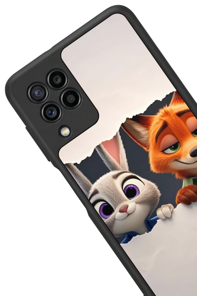 Samsung Galaxy M32 Uyumlu Zootropolis Tasarımlı Glossy Premium Kılıf