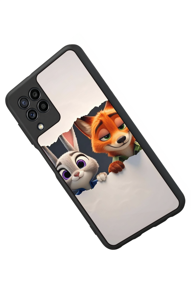 Samsung Galaxy M32 Uyumlu Zootropolis Tasarımlı Glossy Premium Kılıf