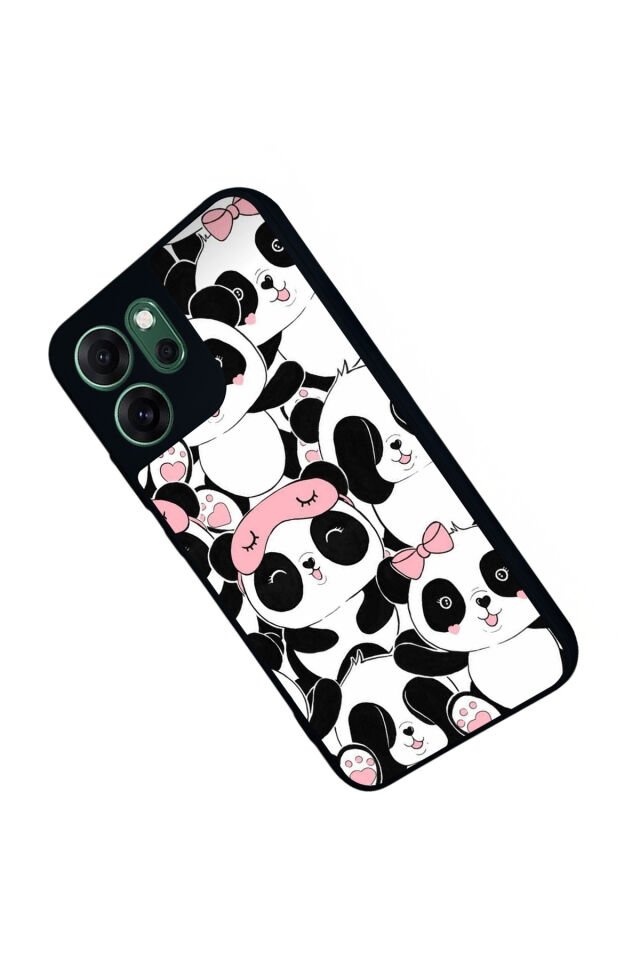 Oppo Reno 14F Uyumlu Panda Tasarımlı Glossy Premium Kılıf
