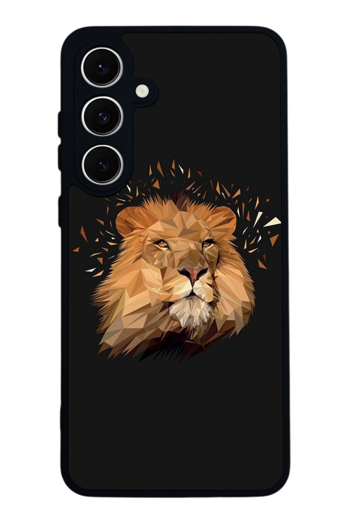 Samsung Galaxy S24 FE Uyumlu Aslan Tasarımlı Glossy Premium Kılıf