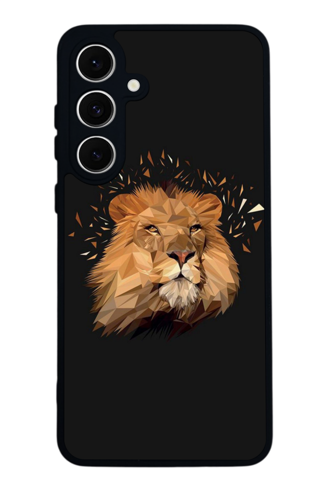 Samsung Galaxy S24 FE Uyumlu Aslan Tasarımlı Glossy Premium Kılıf