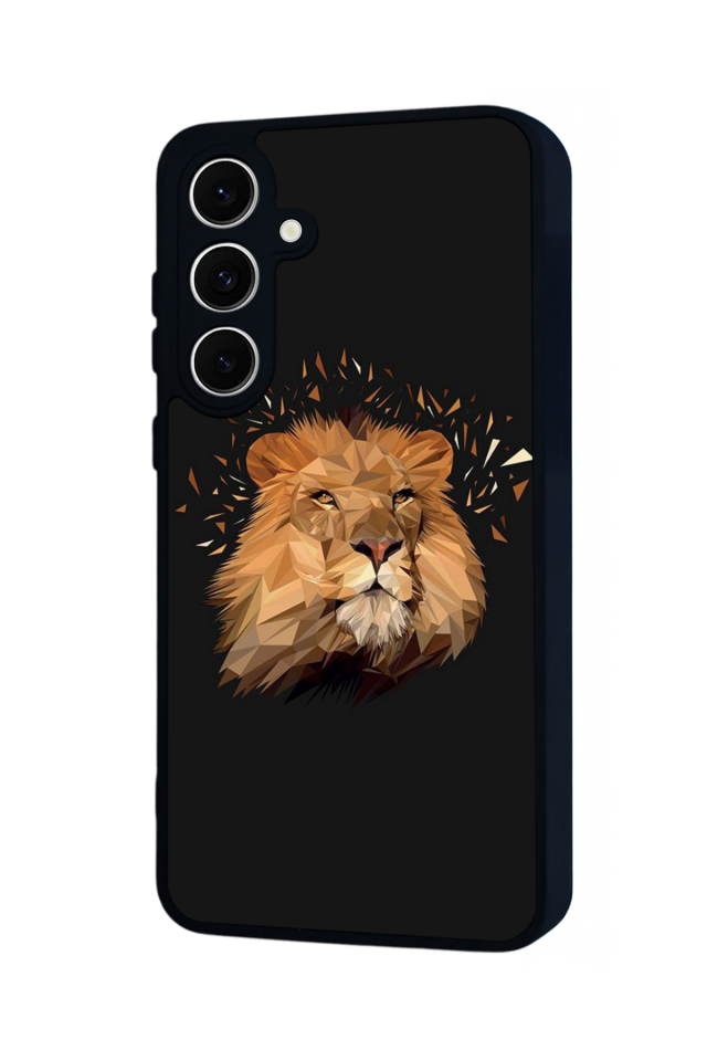 Samsung Galaxy S24 FE Uyumlu Aslan Tasarımlı Glossy Premium Kılıf