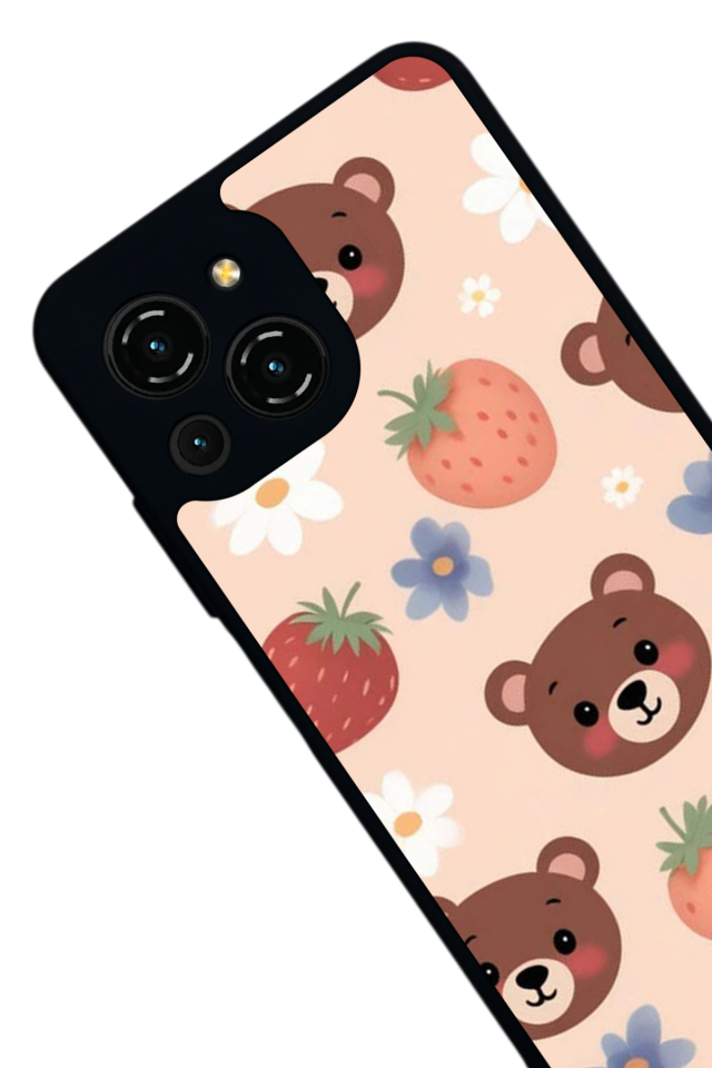 Reeder S23 Pro Max Uyumlu Ayı Tasarımlı Glossy Premium Kılıf