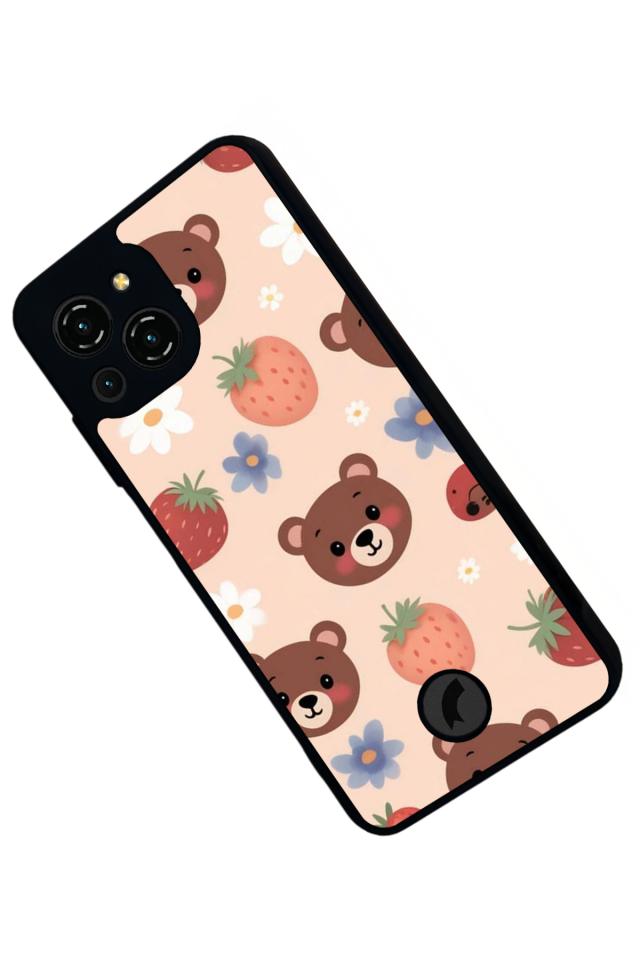 Reeder S23 Pro Max Uyumlu Ayı Tasarımlı Glossy Premium Kılıf