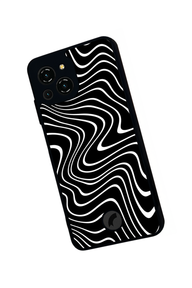 Reeder S23 Pro Max Uyumlu Çizgi Sanatı Tasarımlı Glossy Premium Kılıf