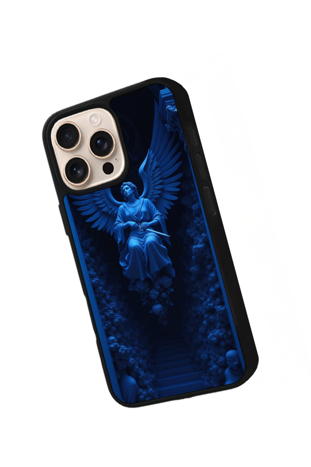 iPhone 15 Pro Max Uyumlu Melek Tasarımlı Glossy Premium Kılıf