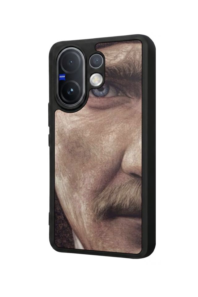 Vivo V60 Uyumlu Mustafa Kemal Ataturk Tasarımlı Glossy Premium Kılıf