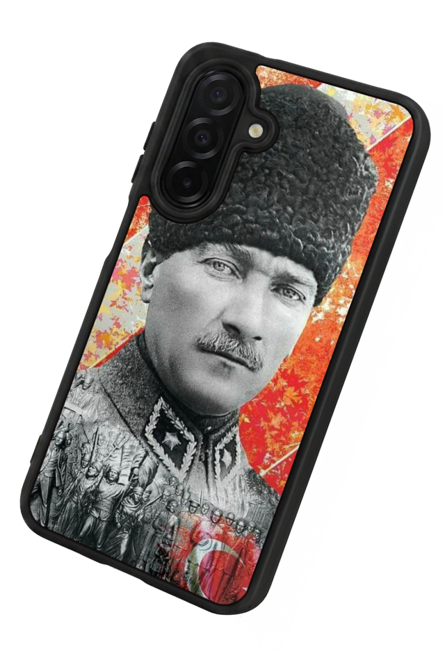 Samsung Galaxy A56 Uyumlu Mustafa Kemal Ataturk Tasarımlı Glossy Premium Kılıf