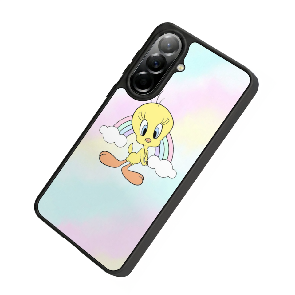 Samsung Galaxy A37 Uyumlu Tweety Tasarımlı Glossy Premium Kılıf