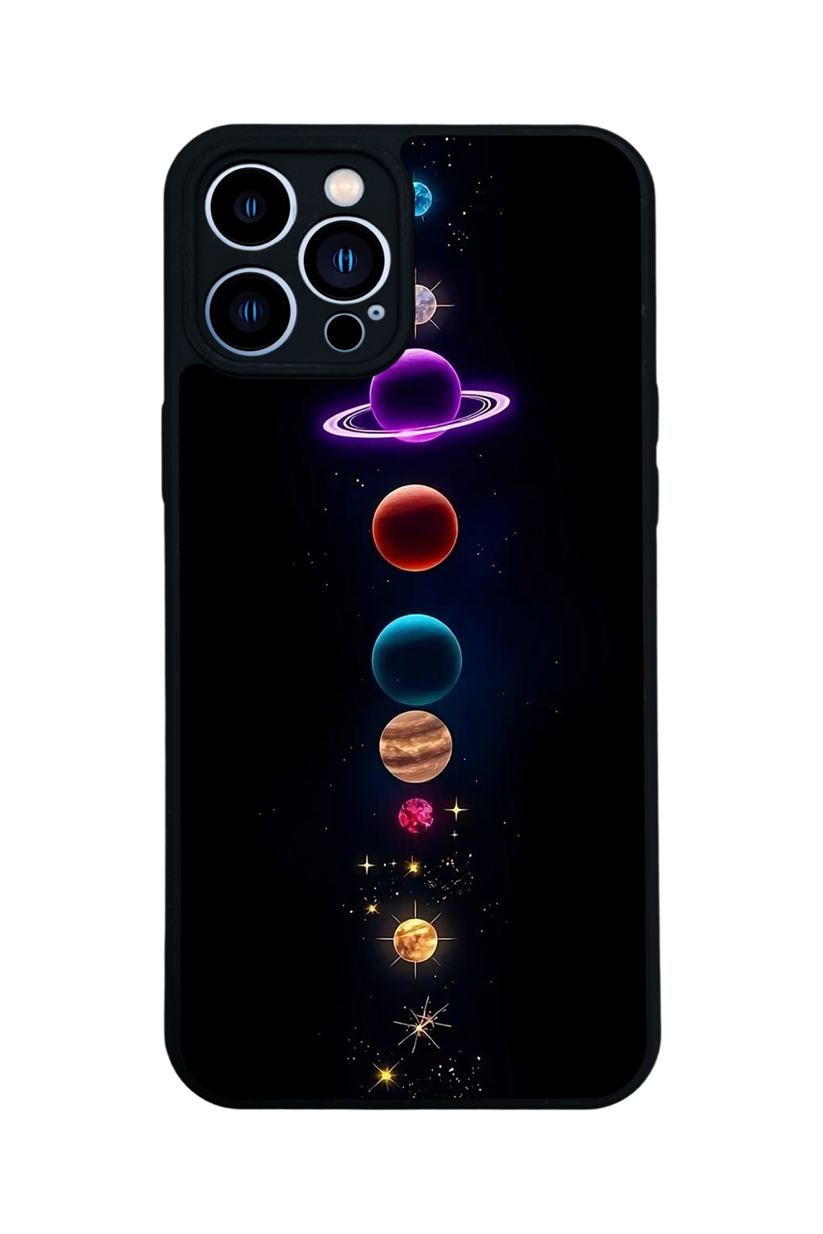 iPhone 12 Pro Max Uyumlu Uzay Tasarımlı Glossy Premium Kılıf