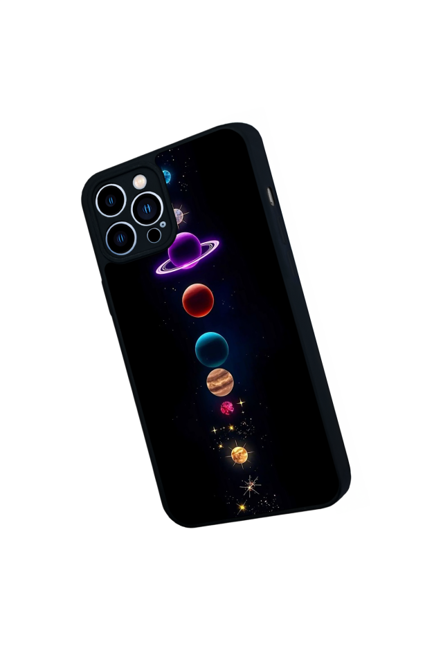 iPhone 12 Pro Max Uyumlu Uzay Tasarımlı Glossy Premium Kılıf