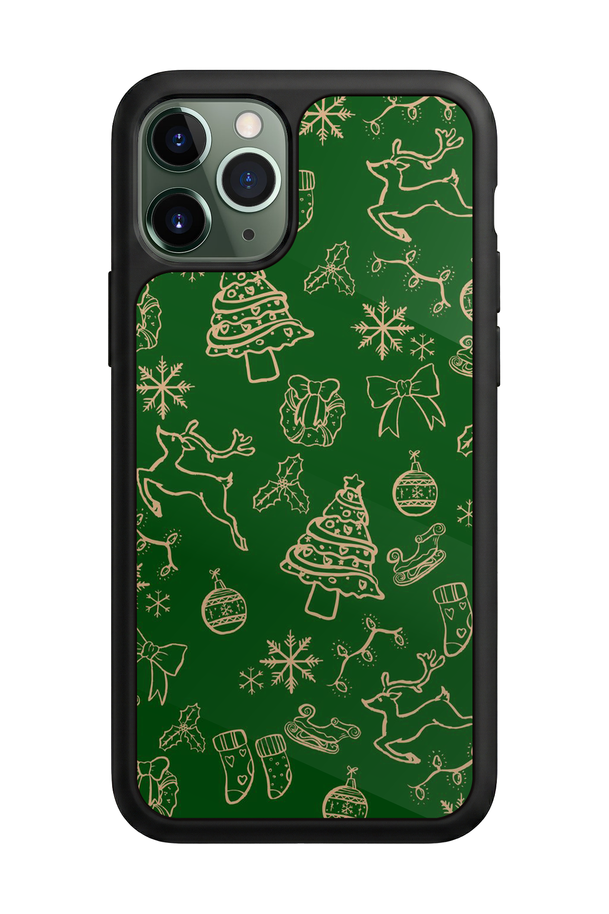 iPhone 11 Pro Max Uyumlu Yilbasi Christmas Tasarımlı Glossy Premium Kılıf
