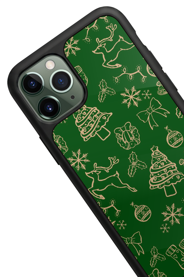 iPhone 11 Pro Max Uyumlu Yilbasi Christmas Tasarımlı Glossy Premium Kılıf