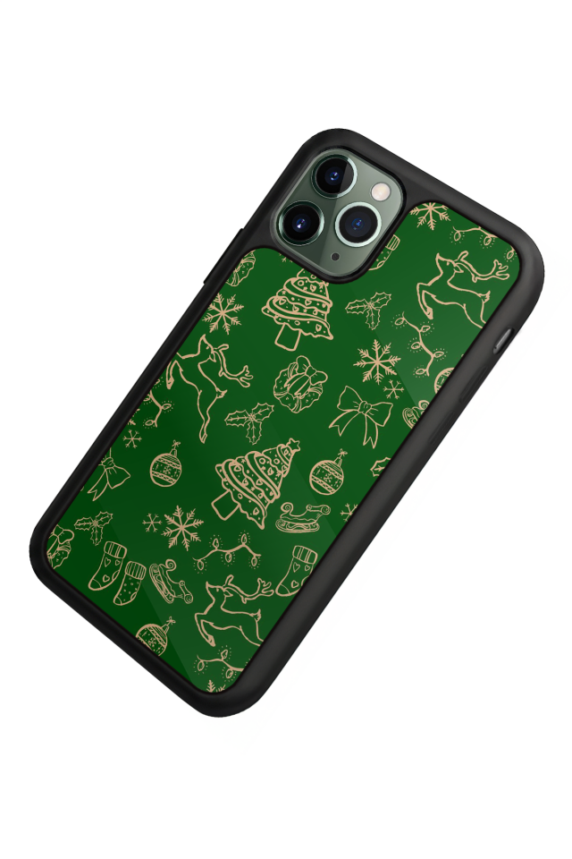 iPhone 11 Pro Max Uyumlu Yilbasi Christmas Tasarımlı Glossy Premium Kılıf