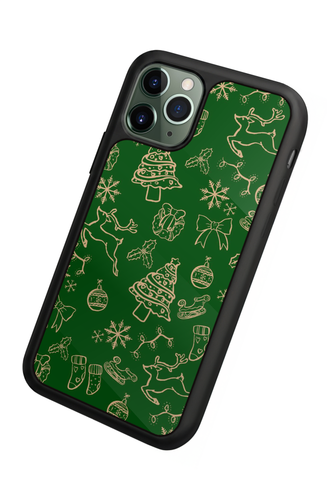 iPhone 11 Pro Max Uyumlu Yilbasi Christmas Tasarımlı Glossy Premium Kılıf