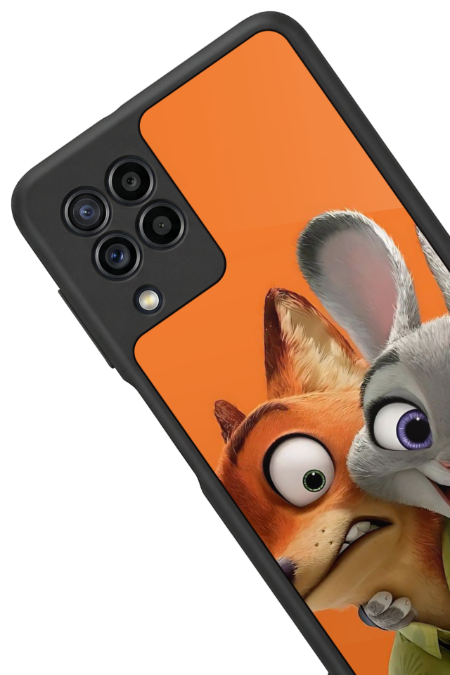 Samsung Galaxy M32 Uyumlu Zootropolis Tasarımlı Glossy Premium Kılıf