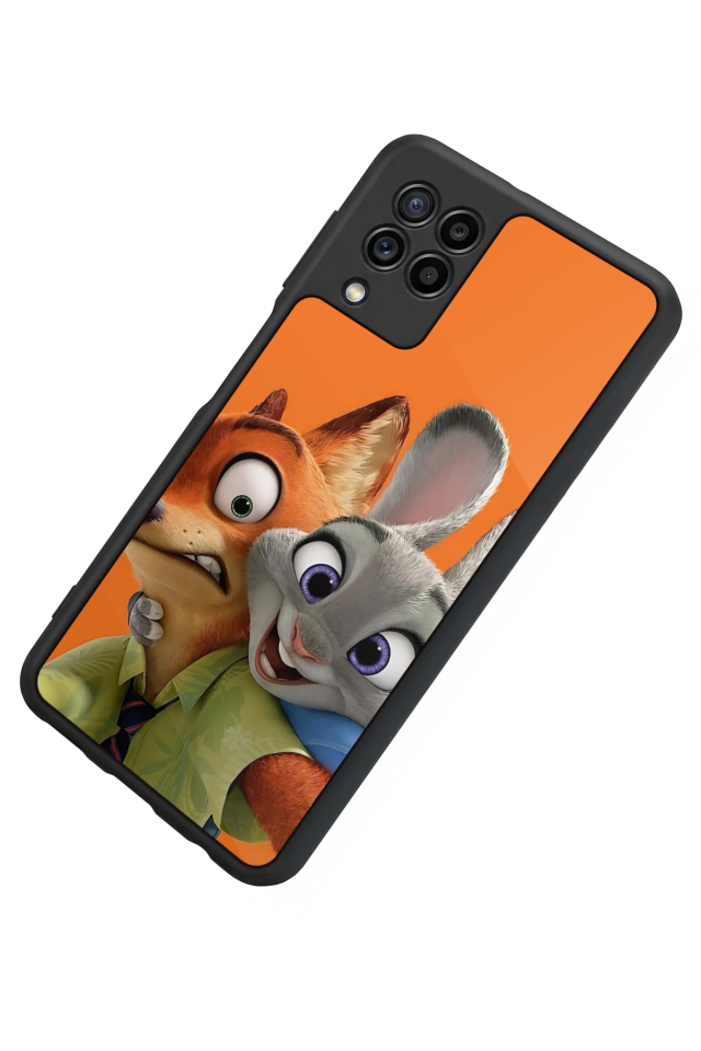 Samsung Galaxy M32 Uyumlu Zootropolis Tasarımlı Glossy Premium Kılıf