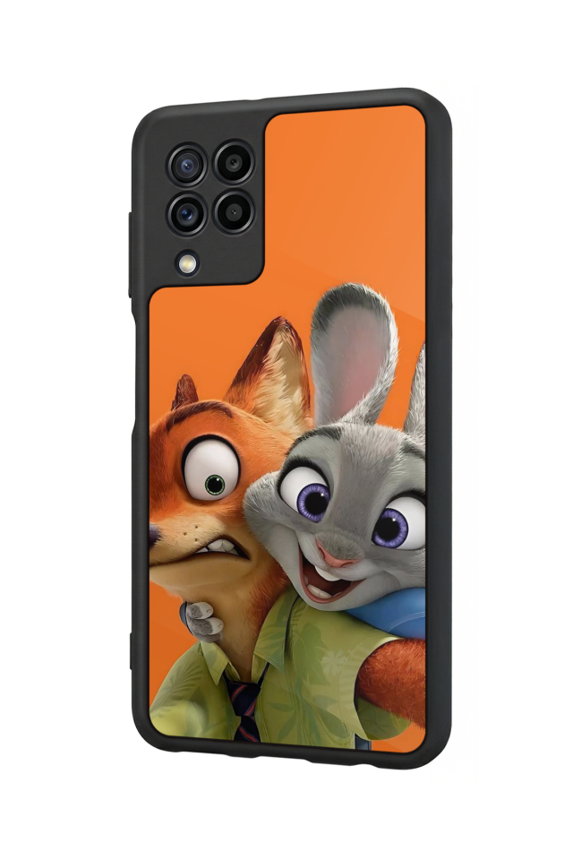 Samsung Galaxy M32 Uyumlu Zootropolis Tasarımlı Glossy Premium Kılıf