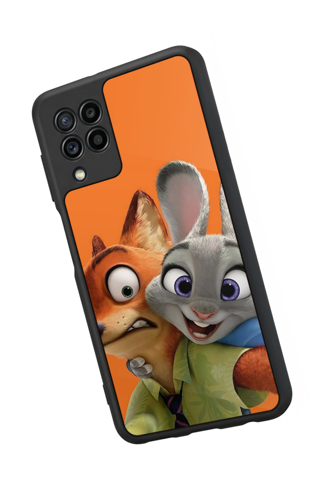 Samsung Galaxy M32 Uyumlu Zootropolis Tasarımlı Glossy Premium Kılıf