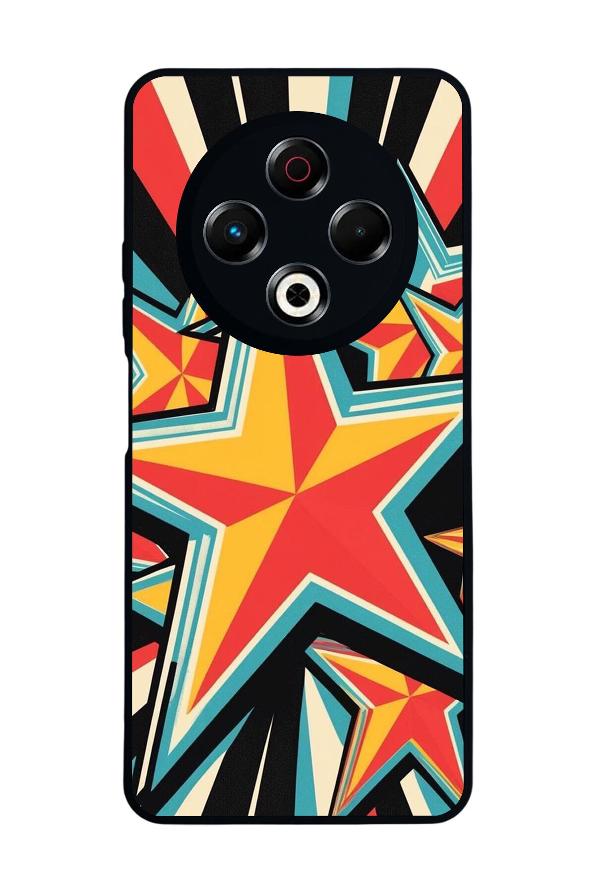 Tecno Spark 30 Uyumlu Retro Yildizlar Tasarımlı Glossy Premium Kılıf