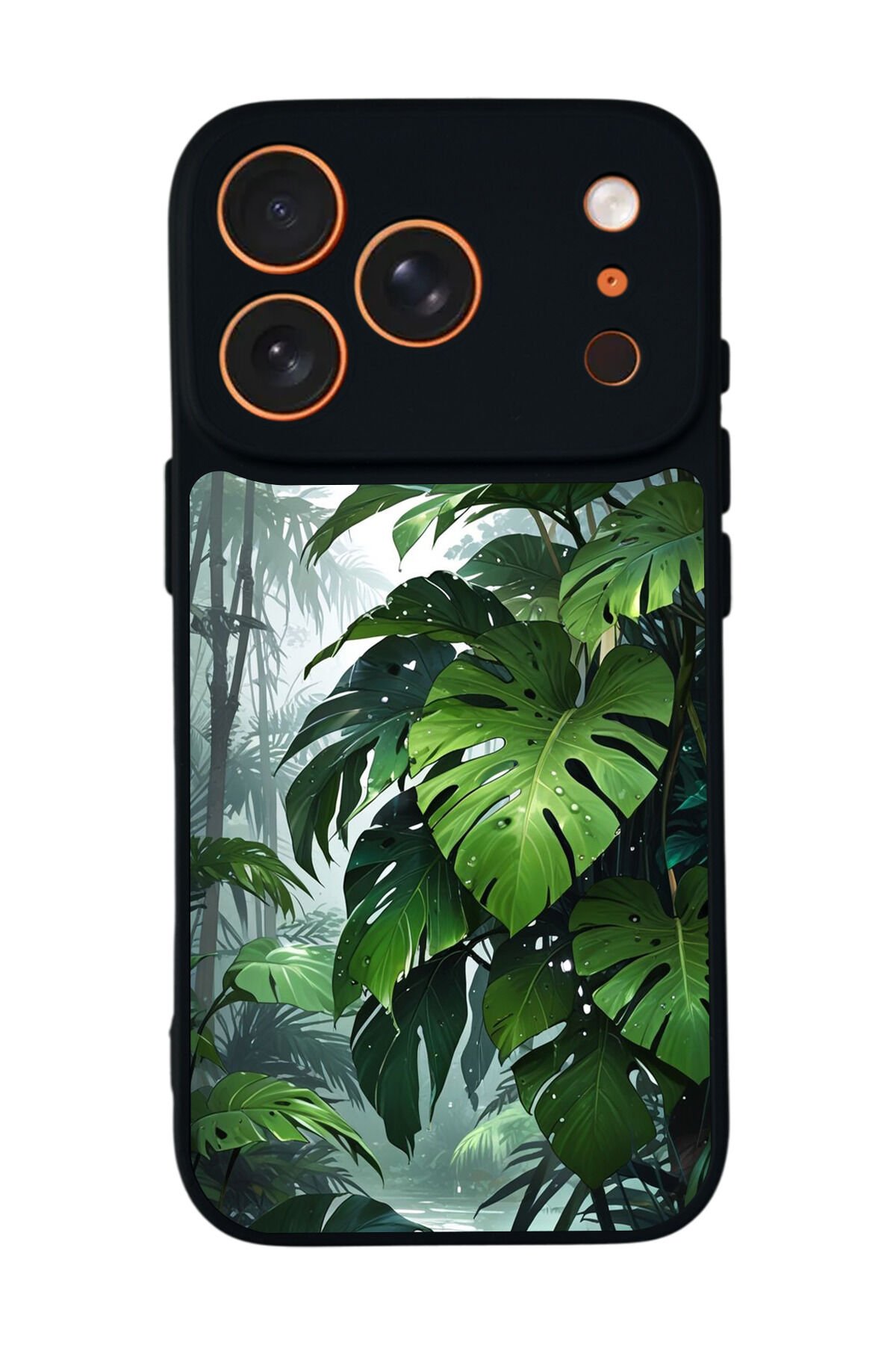 iPhone 17 Pro Uyumlu Botanik Tasarımlı Glossy Premium Kılıf