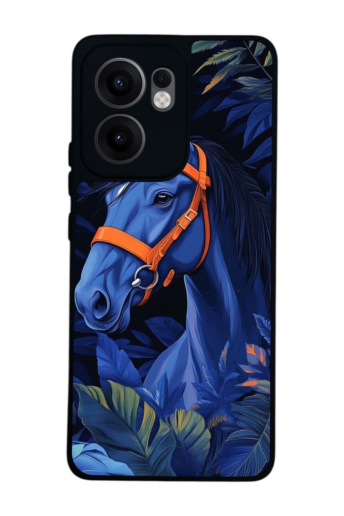 Oppo Reno 13F Uyumlu At Horse Tasarımlı Glossy Premium Kılıf