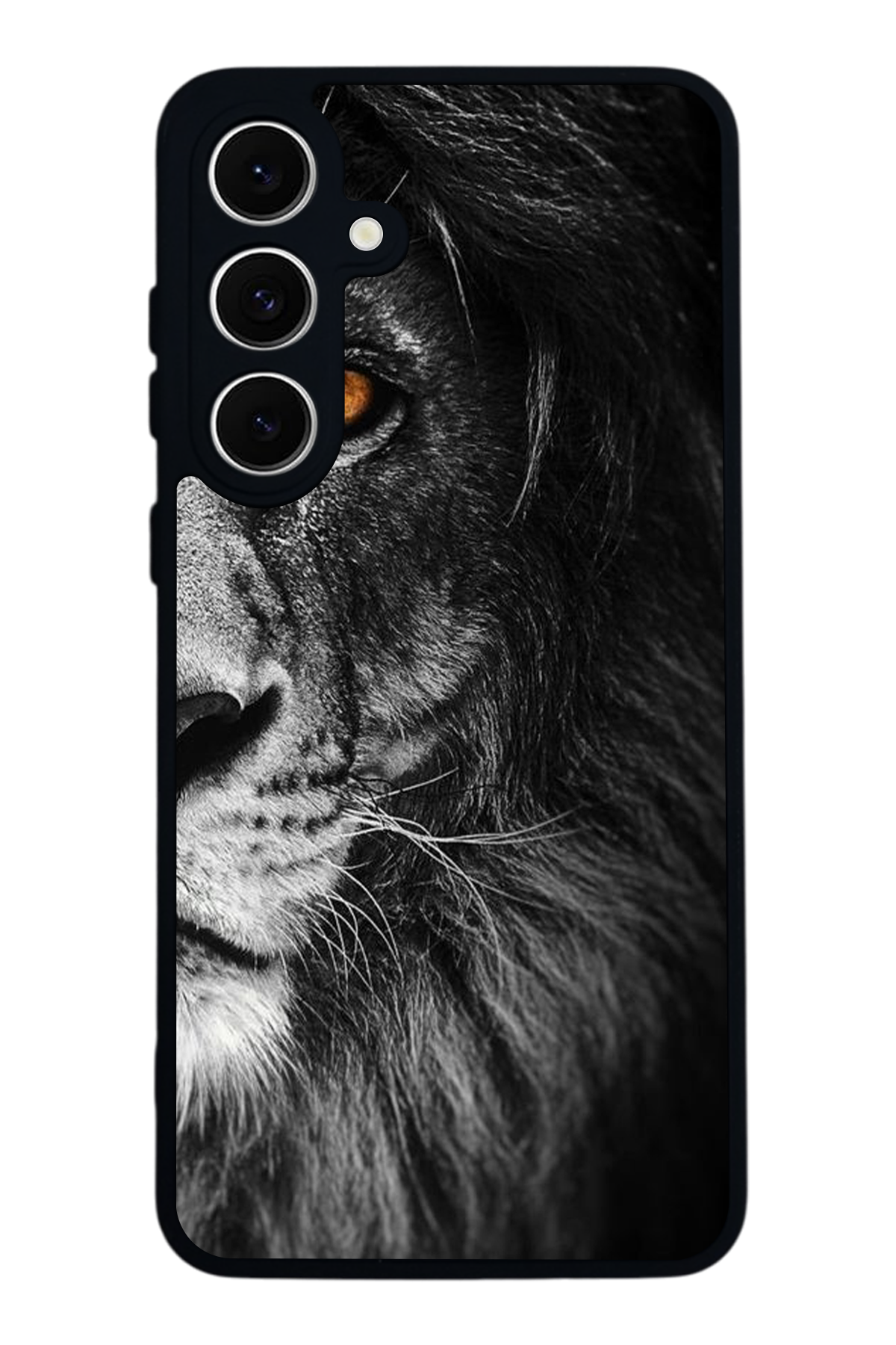 Samsung Galaxy S24 FE Uyumlu Aslan Tasarımlı Glossy Premium Kılıf